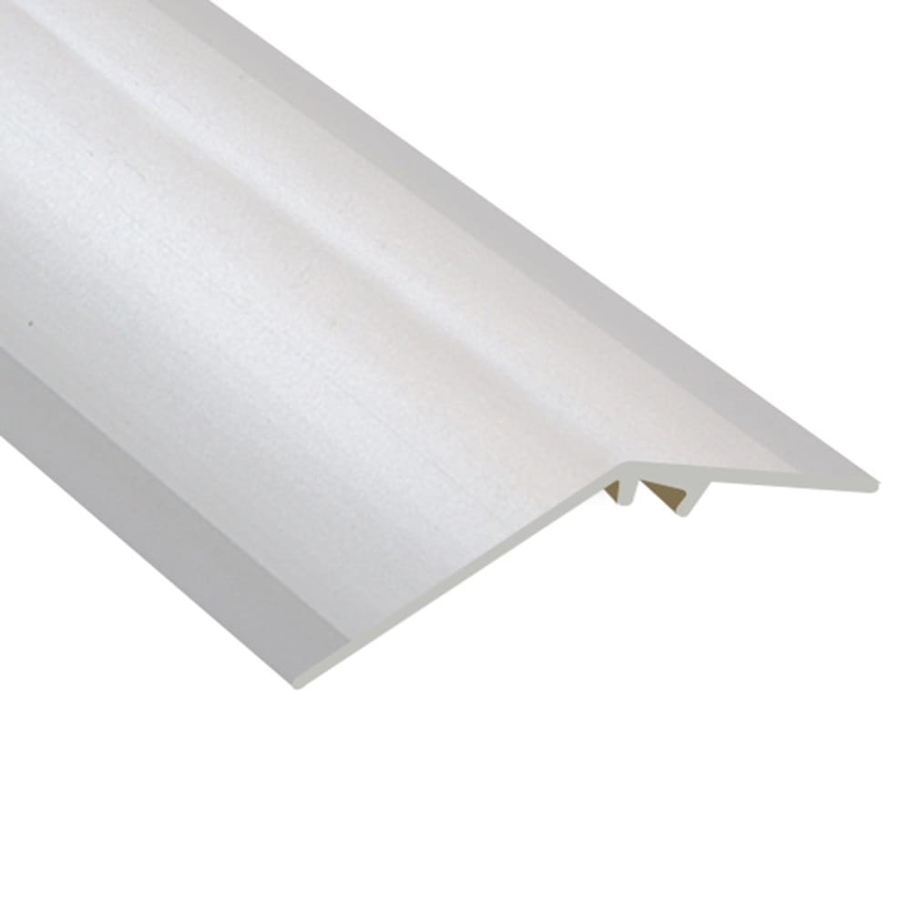 Flooring Oddz Timber Flooring Metal Ramp Trim - WHITE NON GLOSS
