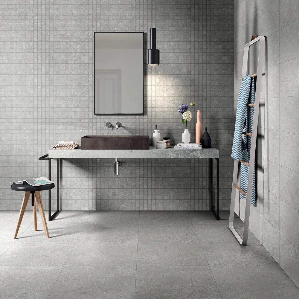 Fosilime Grey Matt Tile 75x300mm