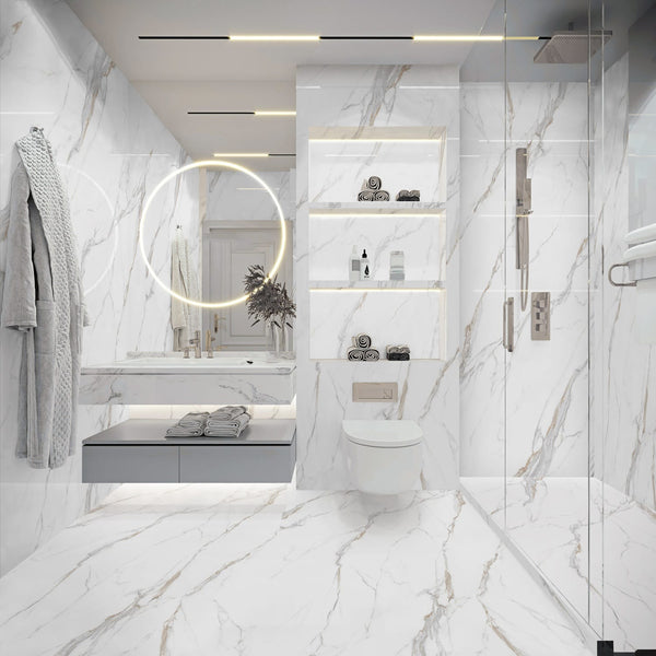 Gen Stone Opulence Collection - SSOP03 Calacatta Michelangelo 3200x1600x12mm Polished Finish