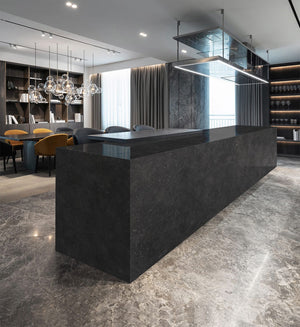 Gen Stone Tempest Collection - SST07 Stellar Black 3200x1600x12mm Matt Finish