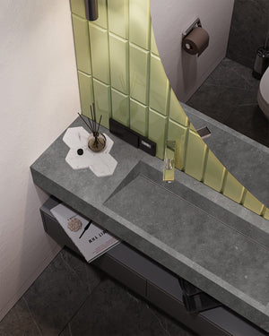 Gen Stone Tempest Collection - SST08 Comos Grey 3200x1600x12mm Matt Finish