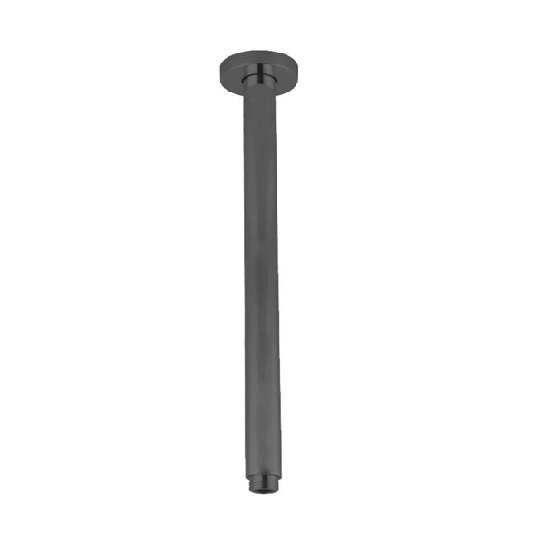 GM0120.SA ROUND GUN METAL GREY CEILING SHOWER ARM 400MM
