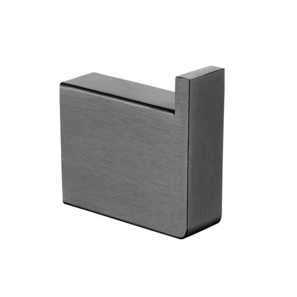 GM7007.TR IVANO SERIES SQUARE GUN METAL GREY ROBE HOOK