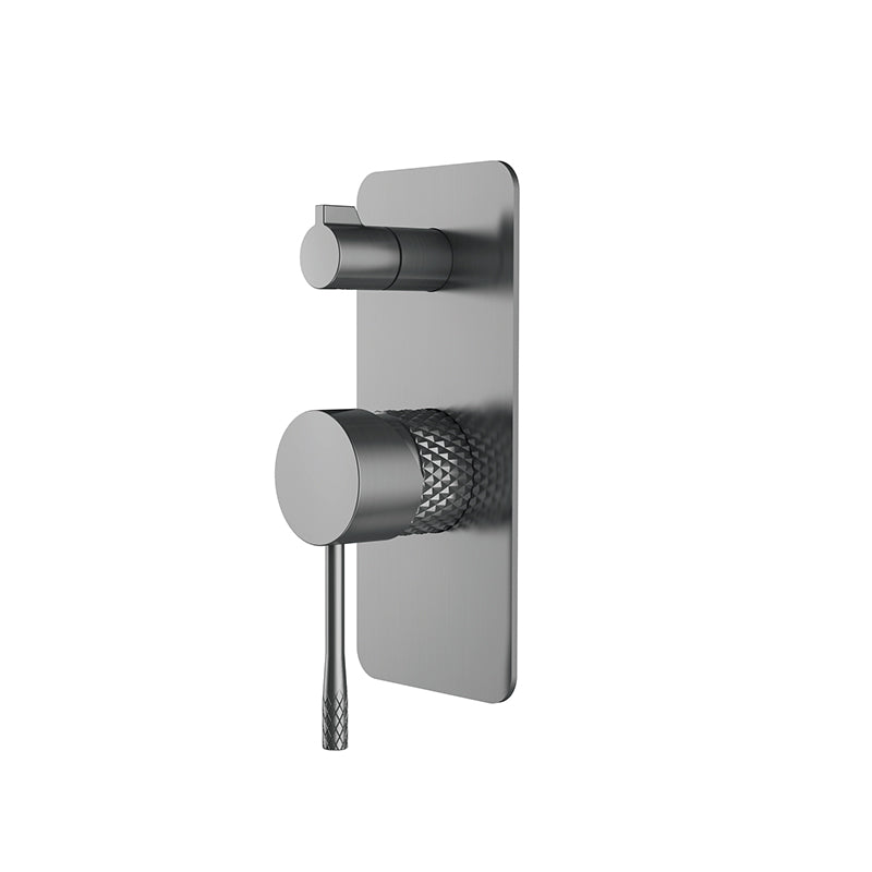 WT 7509GM TIARA Shower Mixer with Diverter in Gun Metal