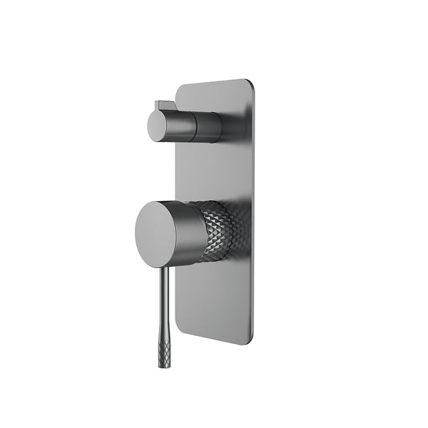 WT 7509GM TIARA Shower Mixer with Diverter in Gun Metal