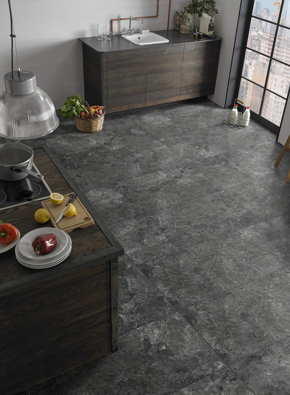 6KSTCHH KS6004SH KARST-STONE CHARCOAL HONED 600X600