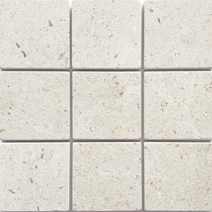GNS Tile 1APOWHT APOLLO WHITE LIMESTONE TUMBLED 100X100
