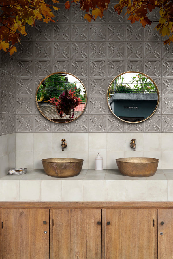 GNS Tile 2AMUGY3D RC7K AMURI GRIGIO GREY 3D MATT DECOR 200X200