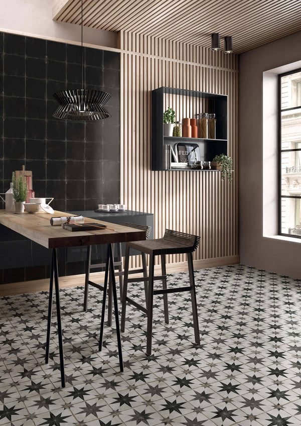 GNS Tile 2RIMBKM MVG788 RIMINI BLACK MATT 200X200