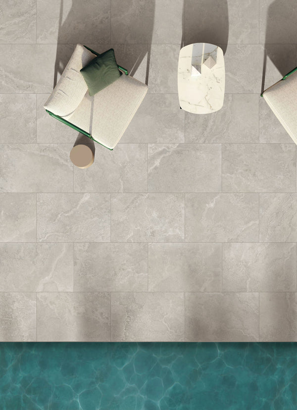 GNS Tile 46CRWSV2CX 4620CR03 CROWN TRAVERTINE SILVER PAVER P5 400X600X20