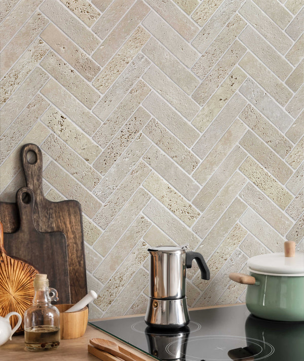 GNS Tile 52APOWHT APOLLO WHITE LIMESTONE TUMBLED 50X200