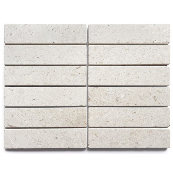 GNS Tile 52APOWHT APOLLO WHITE LIMESTONE TUMBLED 50X200