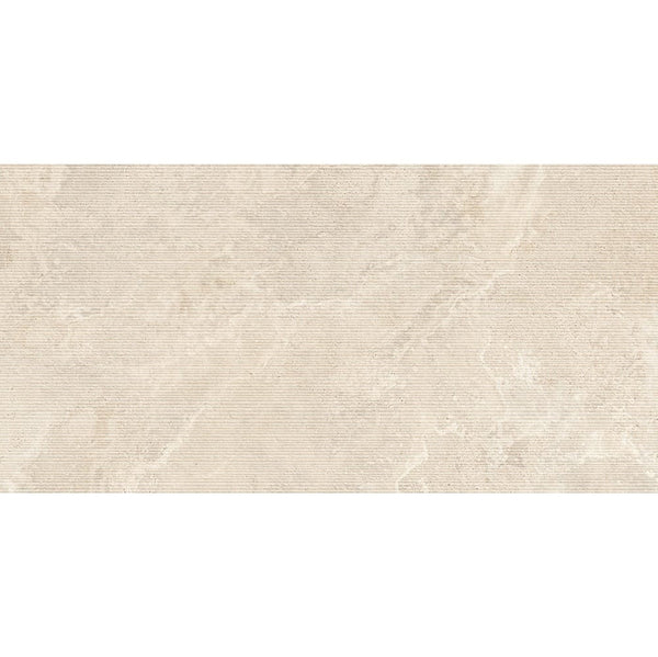 GNS Tile 612CRWBED 612CR02D CROWN TRAVERTINE BEIGE STRUCTURED DECOR P3 600X1200