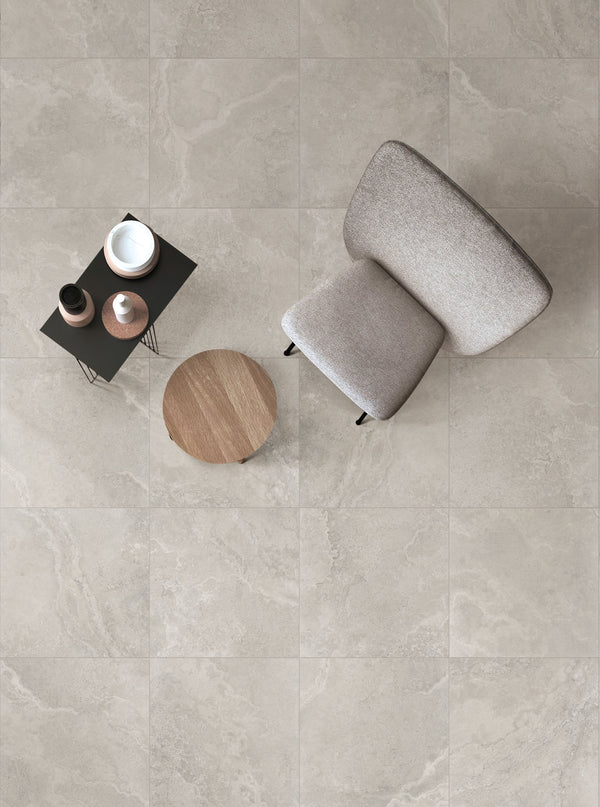 GNS Tile 6CRWSVM 60CR03 CROWN TRAVERTINE SILVER MATT P3 600X600