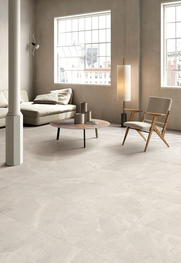 GNS Tile 6CRWWHM 60CR01 CROWN TRAVERTINE WHITE MATT P3 600X600