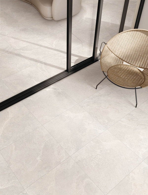 GNS Tile 6CRWWHM 60CR01 CROWN TRAVERTINE WHITE MATT P3 600X600
