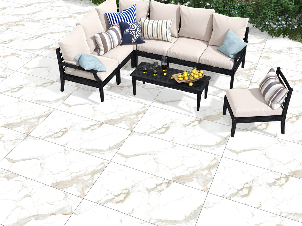 Altura Imperial Gold Matt Marble Look Tile 600x1200mm
