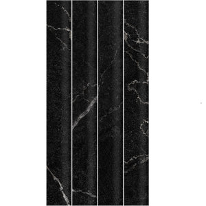 GNS Tile AMIBKS13 AMI50303 AMICI BLACK CONCAVE SUBWAY SATIN 50X300