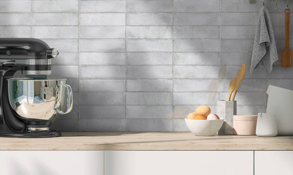GNS Tile HACWHG724 E236285 HACKNEY PEARL WHITE GLOSS 69X240