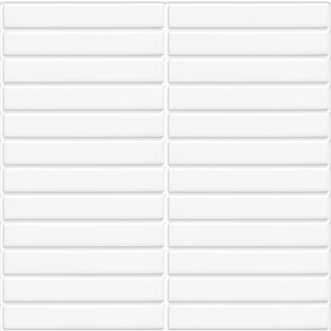 GNS Tile KIT003 KITKAT WHITE GLOSS MOSAIC 22.5X146.5
