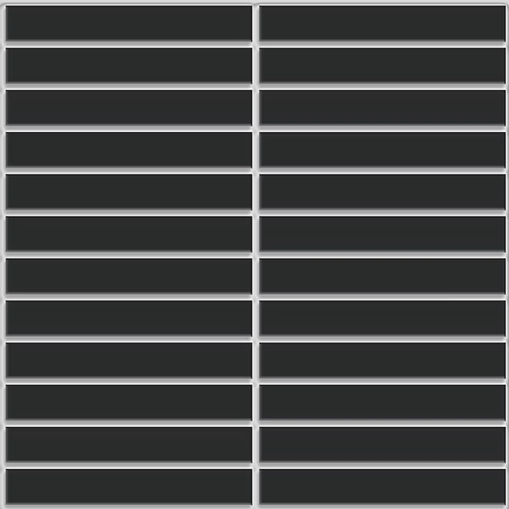 GNS Tile KIT009 KITKAT BLACK GLOSS MOSAIC 22.5X146.5