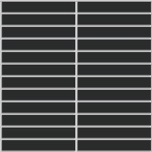 GNS Tile KIT009 KITKAT BLACK GLOSS MOSAIC 22.5X146.5