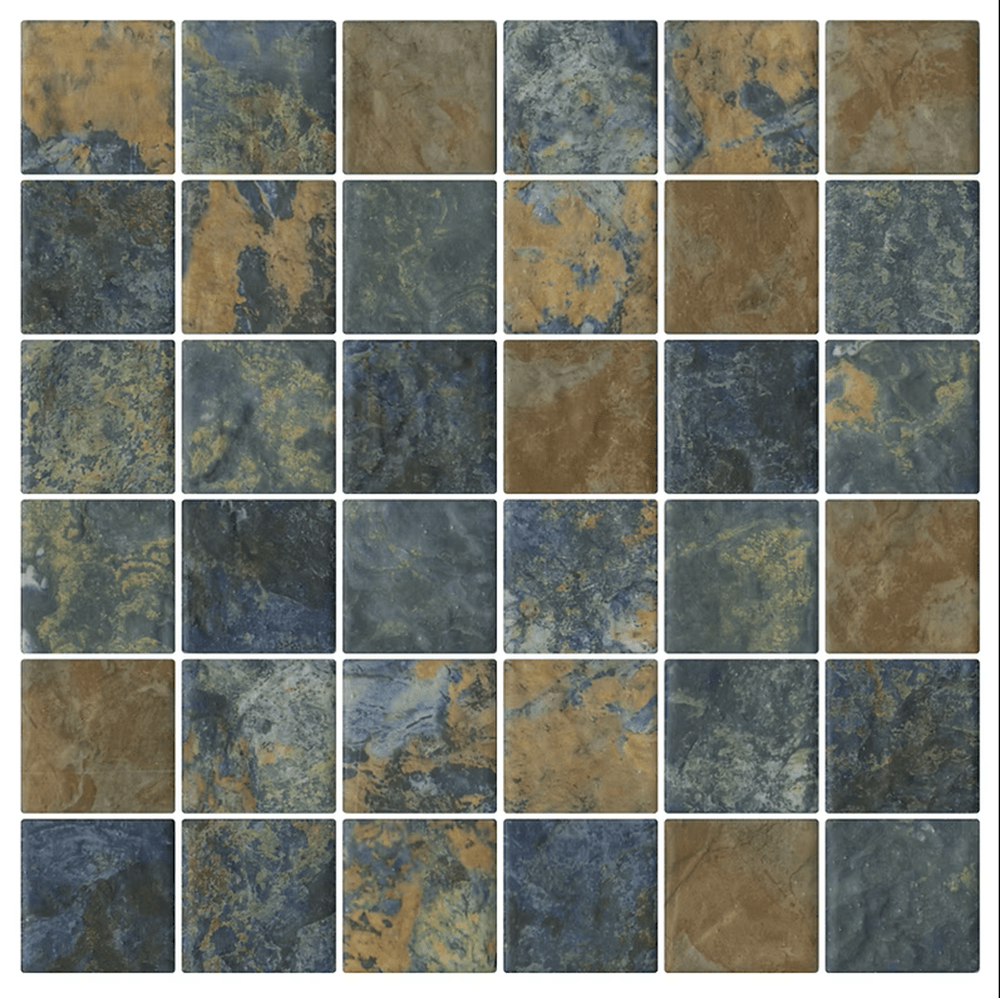 GNS Tile STH036 2SR1 SOUTH PACIFIC SAMOA VERDIGRIS MOSAIC 47X47