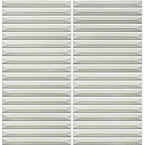GNS Tile UKB003 UKIBORI WHITE GLOSS 15X145MM