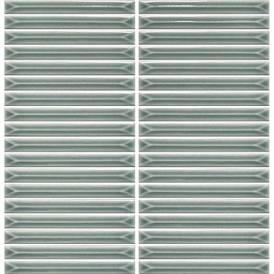 GNS Tile UKB062 UKIBORI SILVER SAGE GLOSS 15X145MM