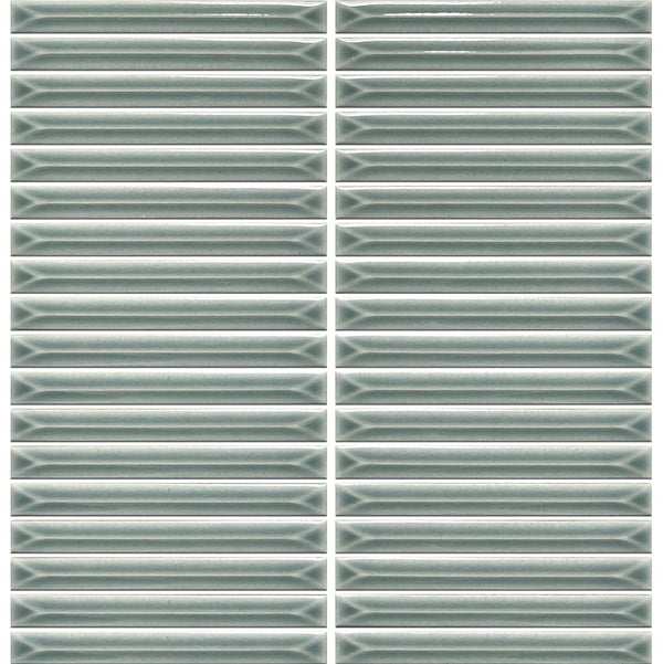 GNS Tile UKB062 UKIBORI SILVER SAGE GLOSS 15X145MM
