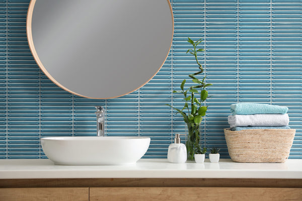 GNS Tile UKB074 UKIBORI SEA GLOSS 15X145MM