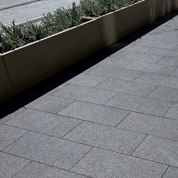 Granite Sesame Grey Flamed Tile G614 300x600x20mm