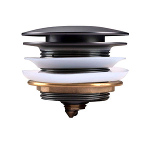 BUGM002.TWN 40MM GUN METAL GREY SOLID BRASS BATHTUB MUSHROOM POP UP WASTE DRAIN NO OVERFLOW