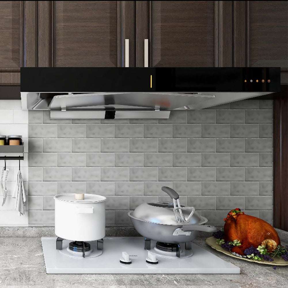 Haven Grey Gloss Subway Tile 75x150mm