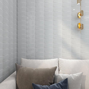 THEO DI Tile Haven Oyster Gloss Subway Tile 75x150mm