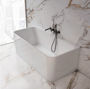 SY-193-150 Helix Collection Back To Wall Bathtub 1500mm (Long) x 750mm (Wide) x 600mm (Height)