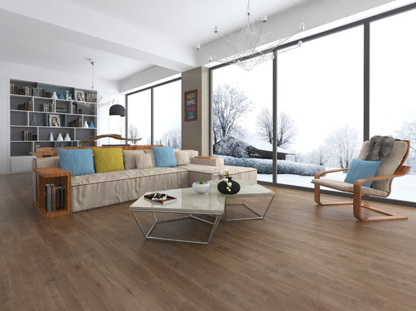 HTT Flooring simple MTF Water resistant Laminate Flooring 1216x190x12mm - Costal Ivory