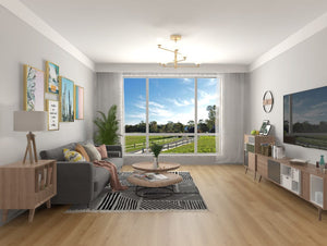 HTT Flooring simple MTF Water resistant Laminate Flooring 1216x190x12mm - Desert Natural Oak
