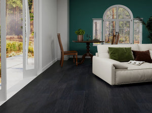 HTT Flooring simple MTF Water resistant Laminate Flooring 1216x190x12mm - Forest Black Oak