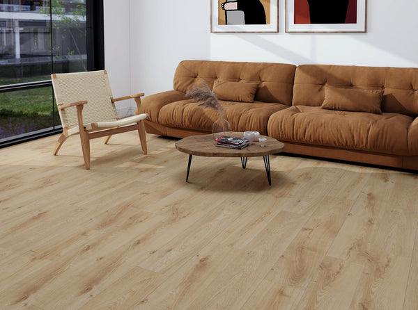 HTT Flooring simple MTF Water resistant Laminate Flooring 1216x190x12mm - Milan Oak