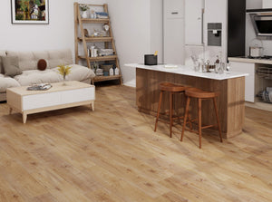 HTT Flooring simple MTF Water resistant Laminate Flooring 1216x190x12mm - Towny Oak