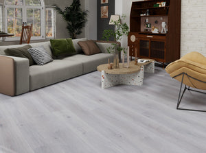 HTT Flooring simple MTF Water resistant Laminate Flooring 1216x190x12mm - Washed Oak