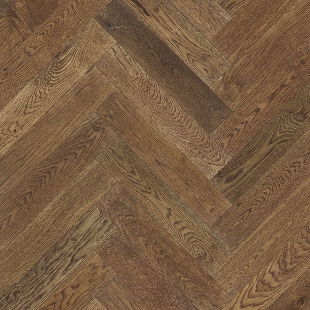HTT Flooring Timber Flooring Crosswood European Oak Engineered Herringbone 600x127x14/3mm - Cuban