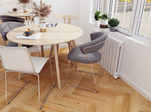 HTT Flooring Timber Flooring Crosswood European Oak Engineered Herringbone 600x127x14/3mm - Natural Oak