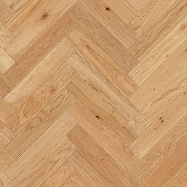 HTT Flooring Timber Flooring Crosswood European Oak Engineered Herringbone 600x127x14/3mm - Natural Oak