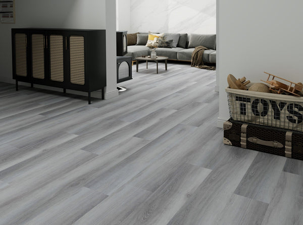 HTT Flooring Timber Flooring Guardian Hybrid Floor 1500 x 228 x 6.5mm - Estate Grey Oak