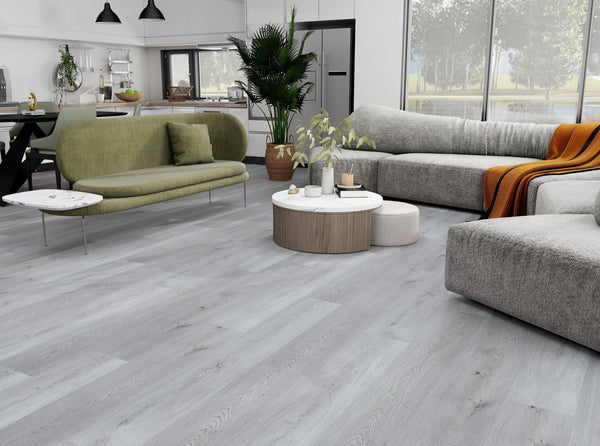 HTT Flooring Timber Flooring Guardian Hybrid Floor 1500 x 228 x 6.5mm - Natural Oak Grey