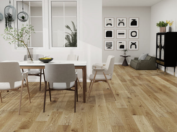 HTT Flooring Timber Flooring Quercus 15mm European Oak Flooring 1900x190x15/4mm - Patraea
