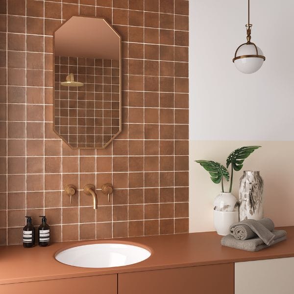 DSS Tile Argile Cotto Matt Subway Tile 100X100mm