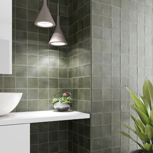 DSS Tile Argile Khaki Matt Subway Tile 100X100mm
